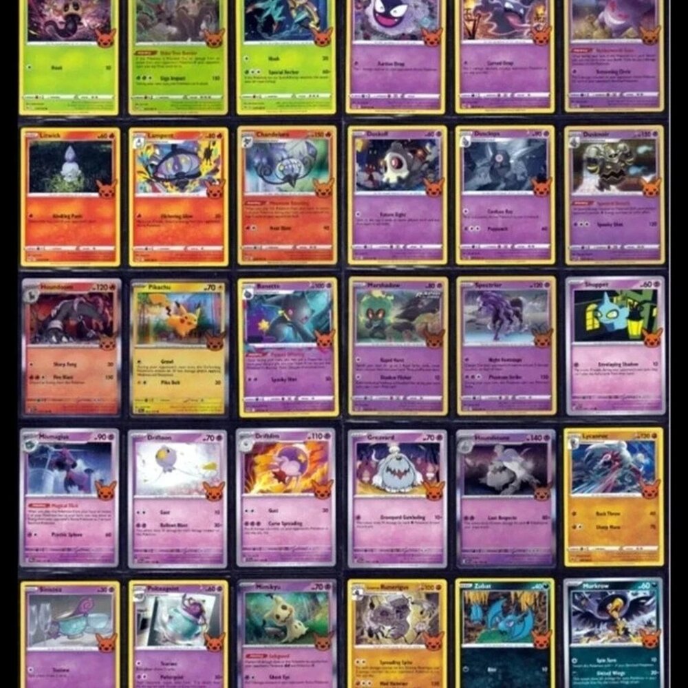 Pokemon 2023 Halloween Trick or Treat Complete Set of 30 Cards w/Extras - Mint